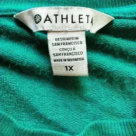 Athleta Green Short Sleeve Top - Picture 2 of 4